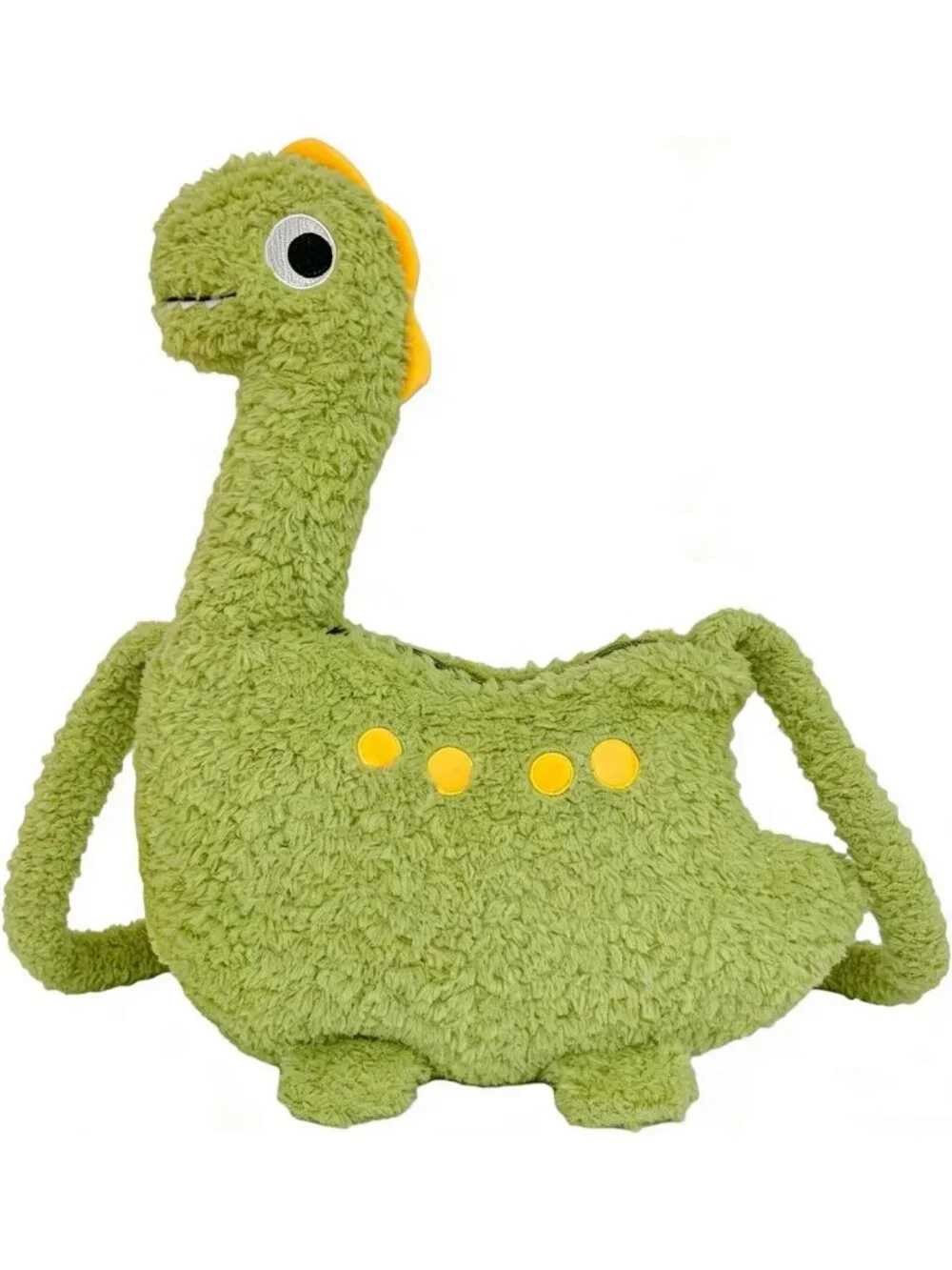 Adorable Dinosaur Plush Backpack with Zipper, Unique Fun Purse for Girls & Women